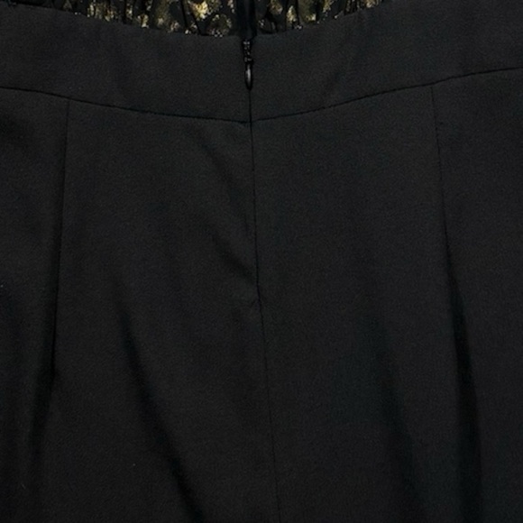 Zara Basic Collection Black and Gold Leopard Print Short Romper | Size Medium - Picture 8 of 11